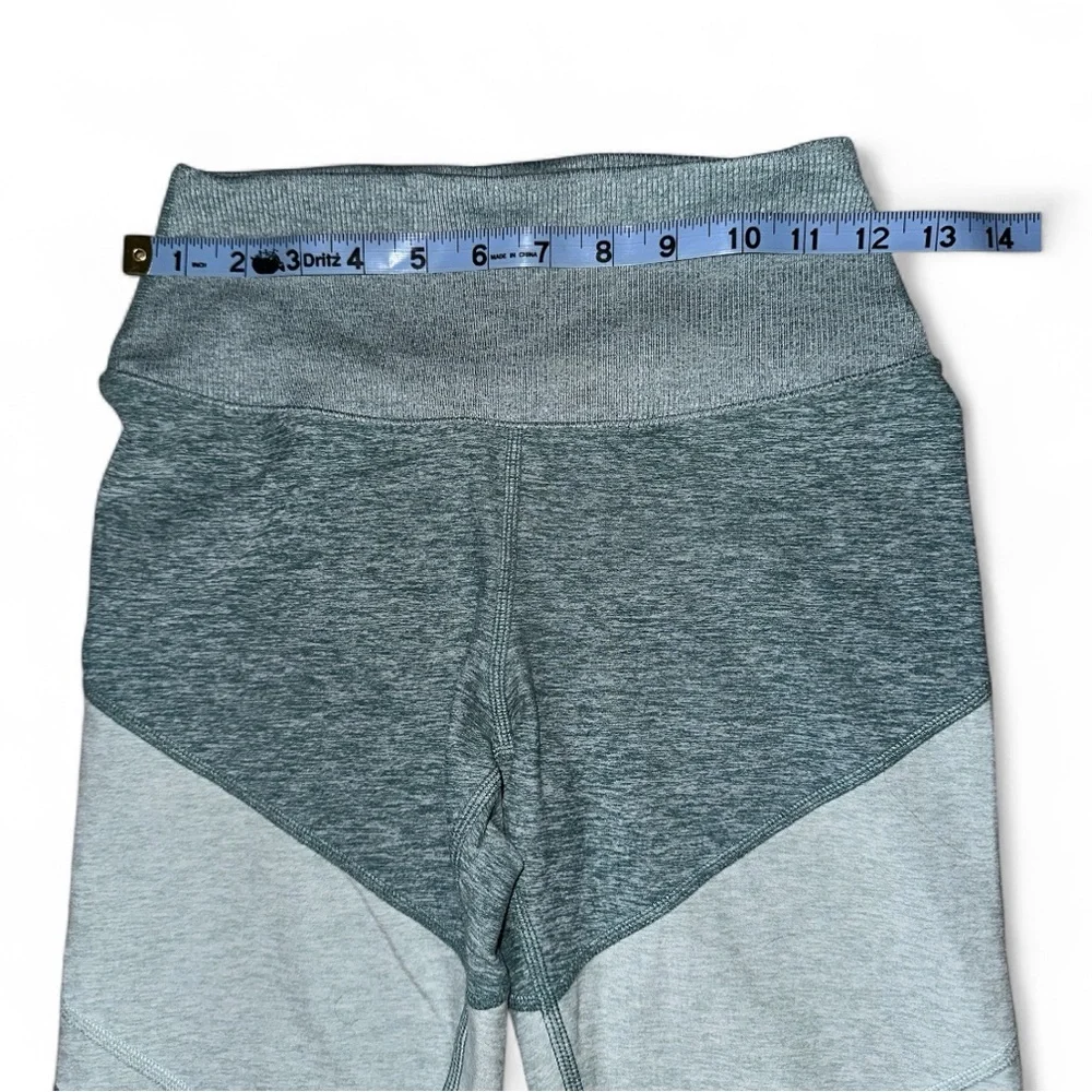 Alo Yoga Alosoft Sheila High Waist Colorblock Leggings Seagrass Green Heather S
